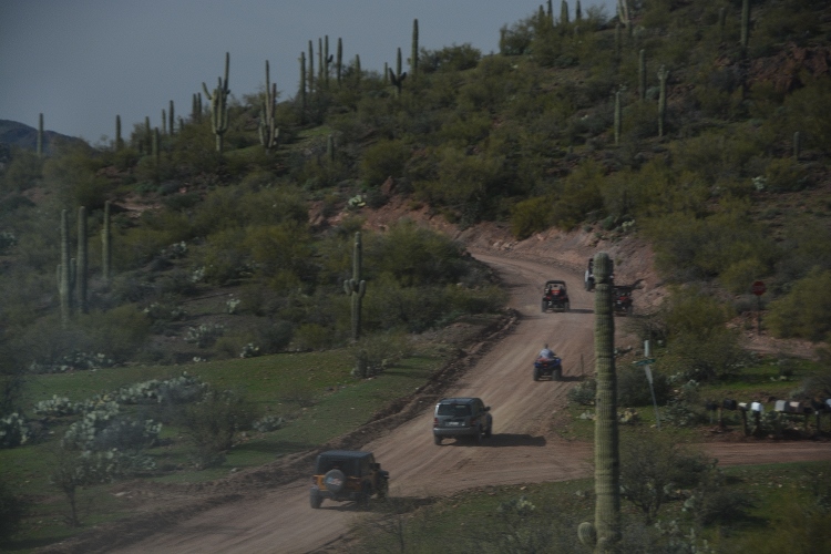 convoy of 4-wheelers